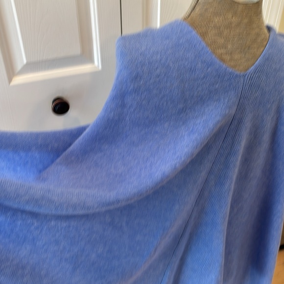 Claudia Nichole one size sky blue 100% cashmere  shawl or shrug - Picture 7 of 8